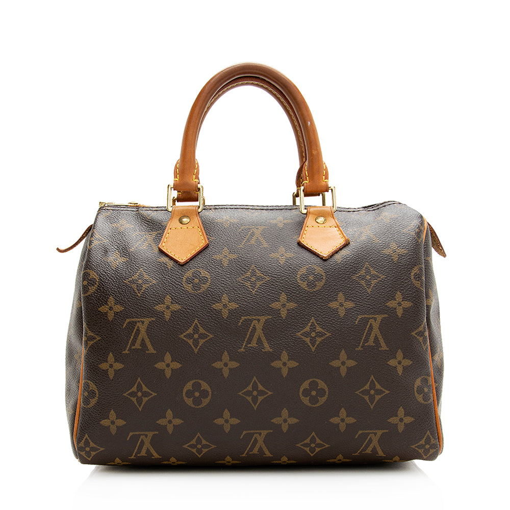 Louis Vuitton Monogram Canvas Speedy 25 Satchel (SHF-20147)