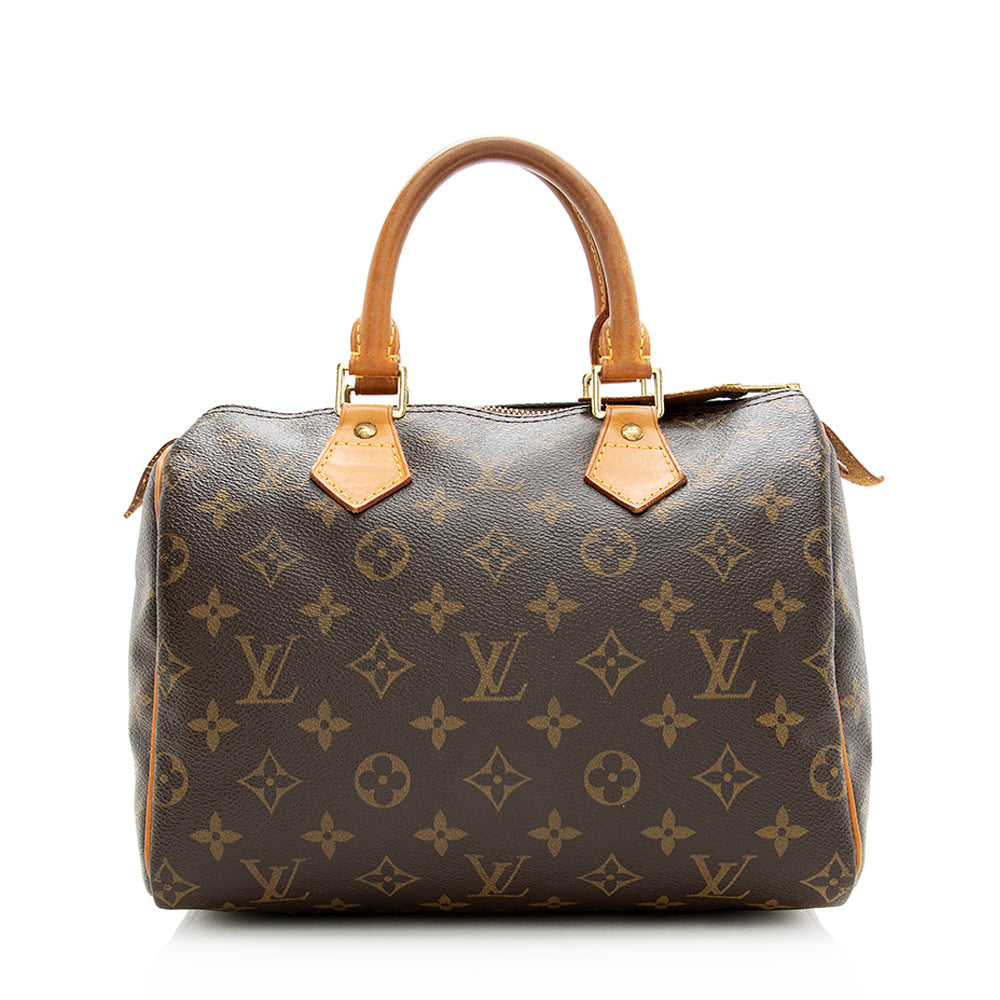 Louis Vuitton Monogram Canvas Speedy 25 Satchel (SHF-20147)