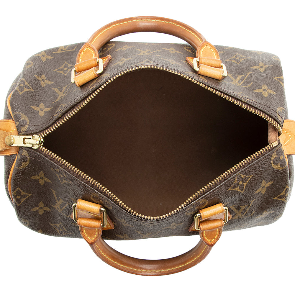 Louis Vuitton Monogram Canvas Speedy 25 Satchel (SHF-20147)