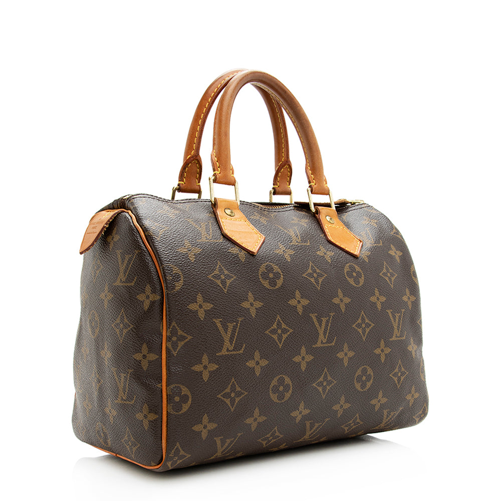 Louis Vuitton Monogram Canvas Speedy 25 Satchel (SHF-20147)