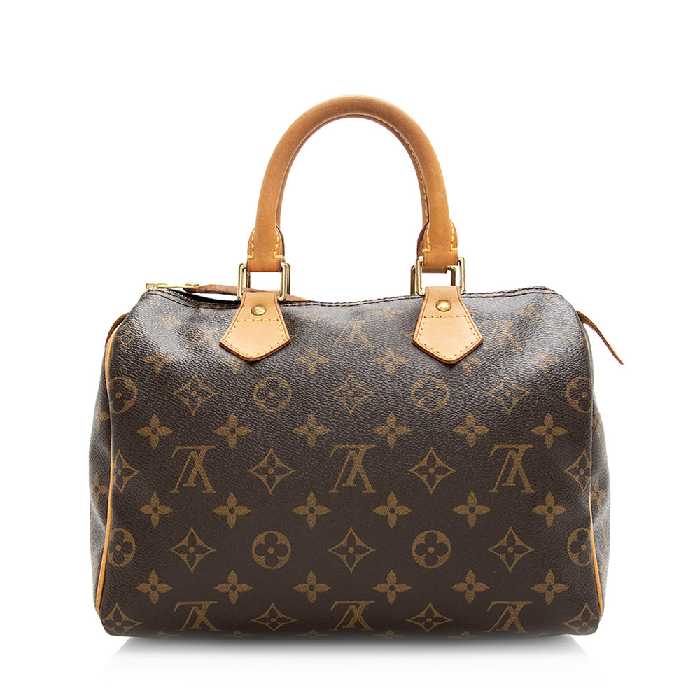 Louis Vuitton Monogram Canvas Speedy 25 Satchel (SHF-20295)