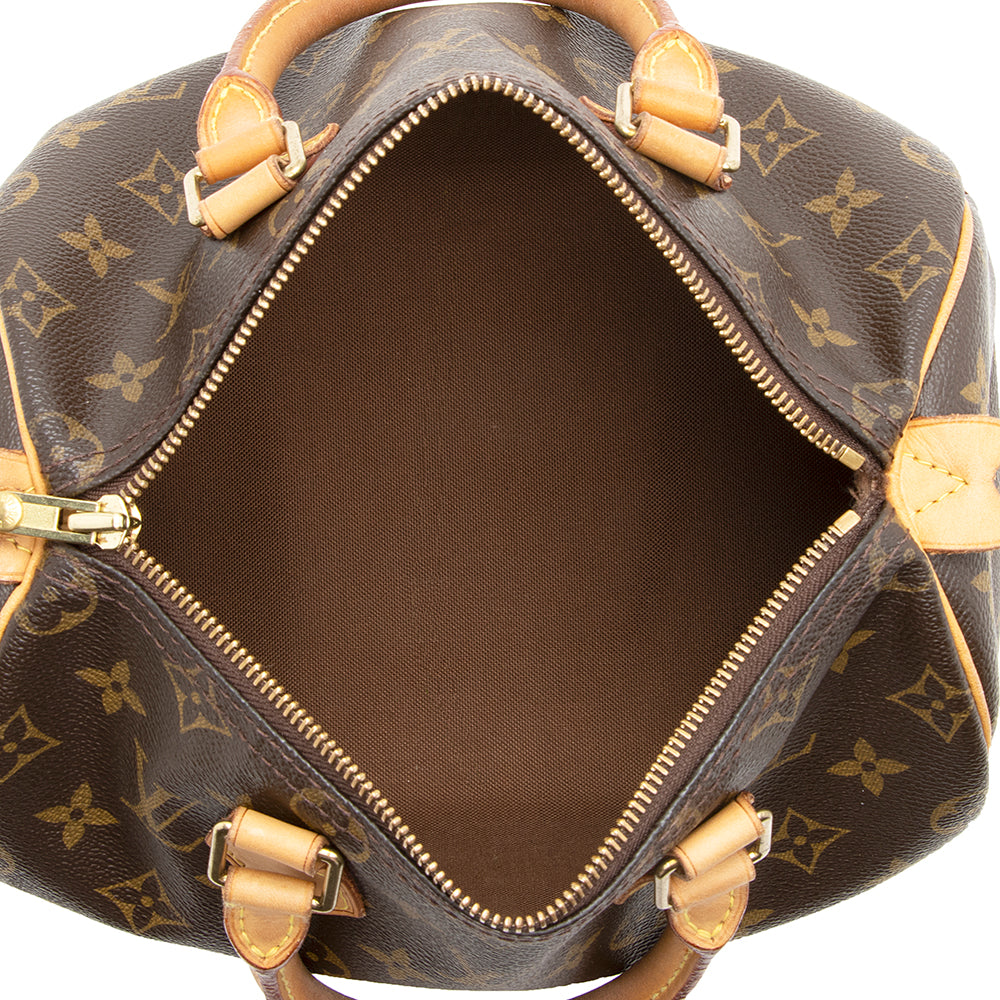 Louis Vuitton Monogram Canvas Speedy 25 Satchel (SHF-20295)
