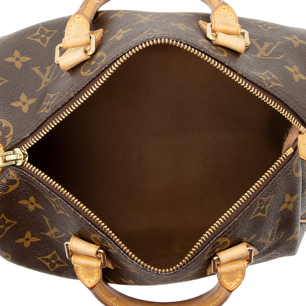 Louis Vuitton Monogram Canvas Speedy 25 Satchel (SHF-22237)