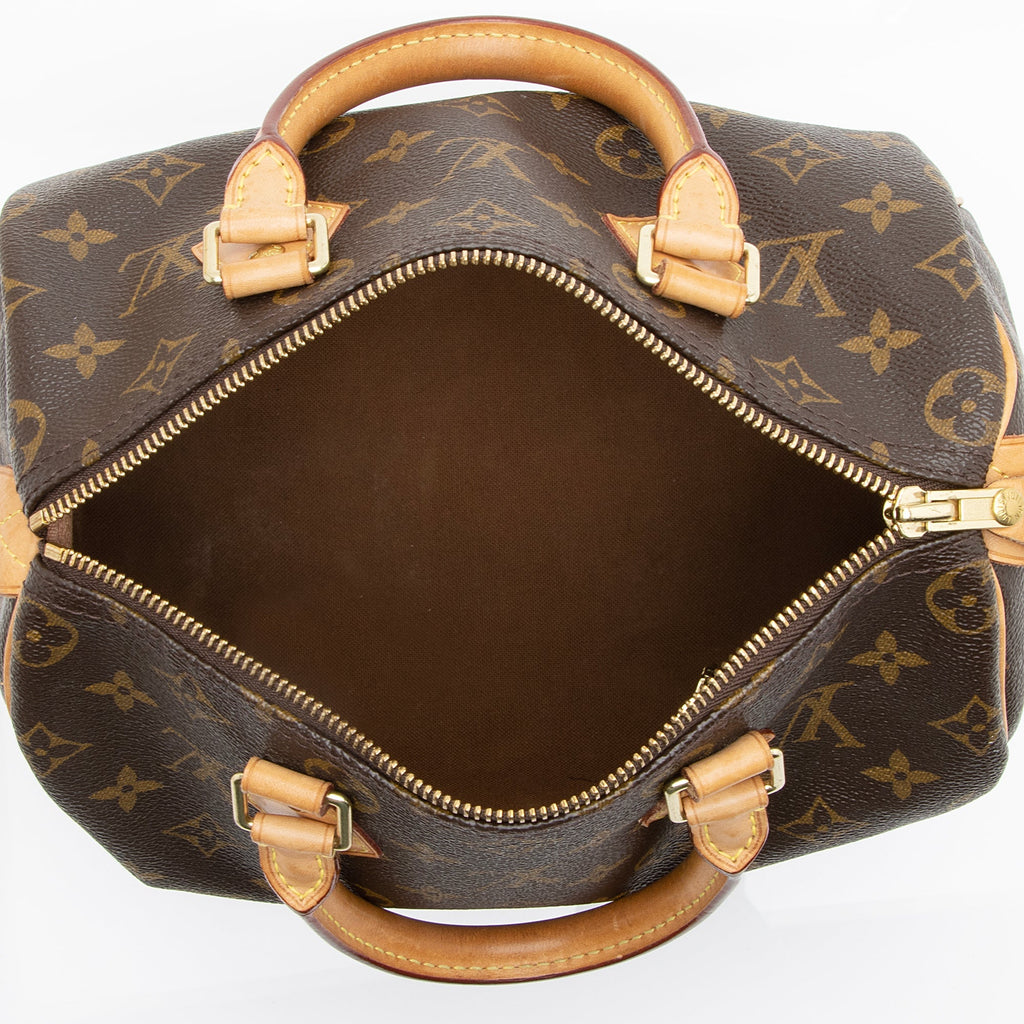 Louis Vuitton Monogram Canvas Speedy 25 Satchel (SHF-23455)