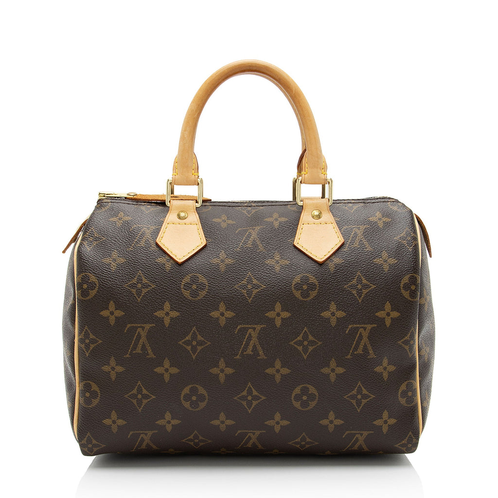 Louis Vuitton Monogram Canvas Speedy 25 Satchel (SHF-9adwo1)