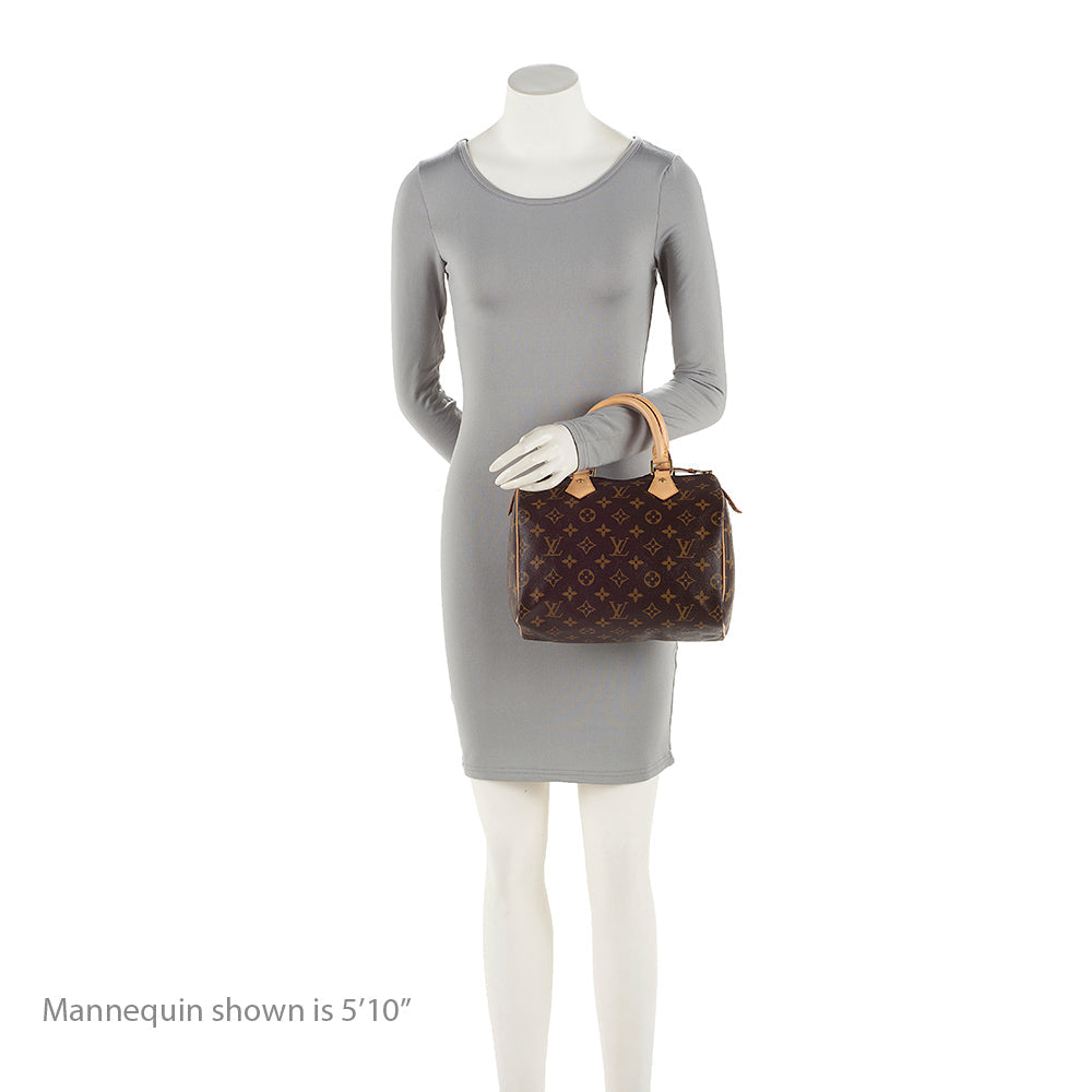 Louis Vuitton Monogram Canvas Speedy 25 Satchel (SHF-9adwo1)