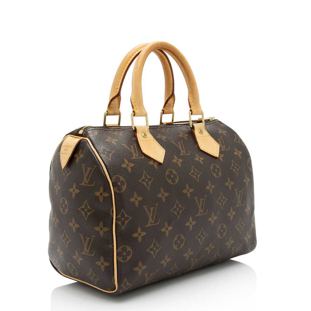 Louis Vuitton Monogram Canvas Speedy 25 Satchel (SHF-9adwo1)