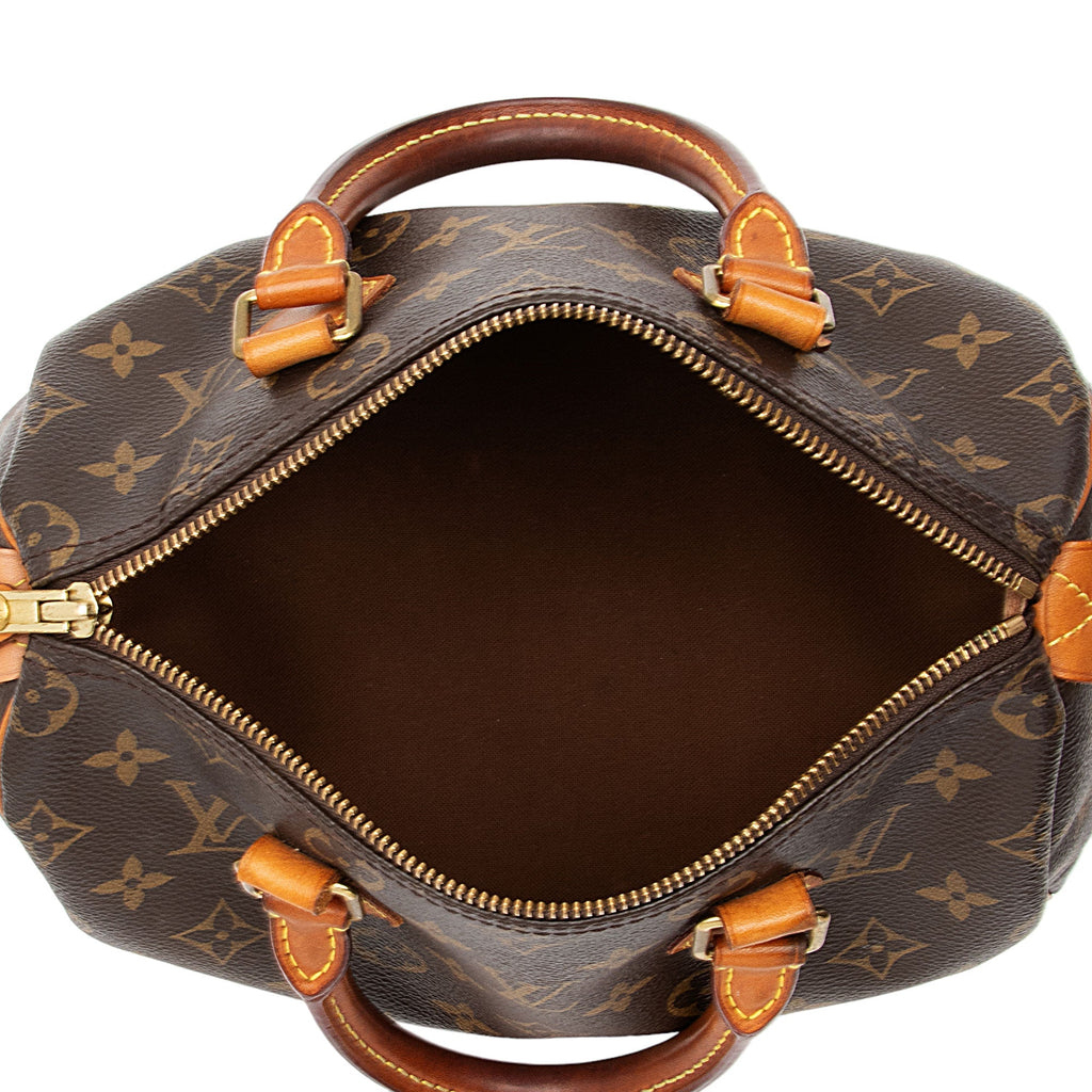Louis Vuitton Monogram Canvas Speedy 25 Satchel (SHF-iGCWEi)