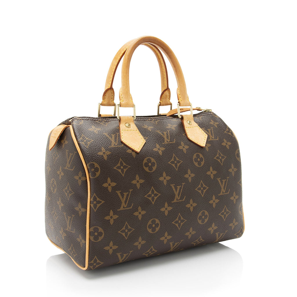 Louis Vuitton Monogram Canvas Speedy 25 Satchel (SHF-jH59Wo)