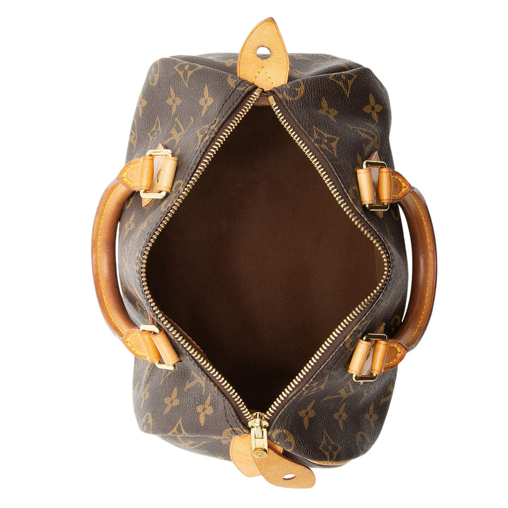 Louis Vuitton Monogram Canvas Speedy 25 Satchel (SHF-1NUxF3)