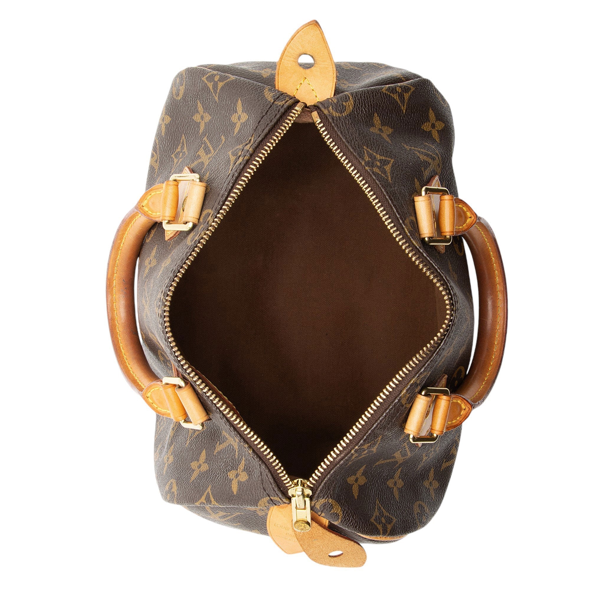 Louis Vuitton Monogram Canvas Speedy 25 Satchel (SHF-1NUxF3)