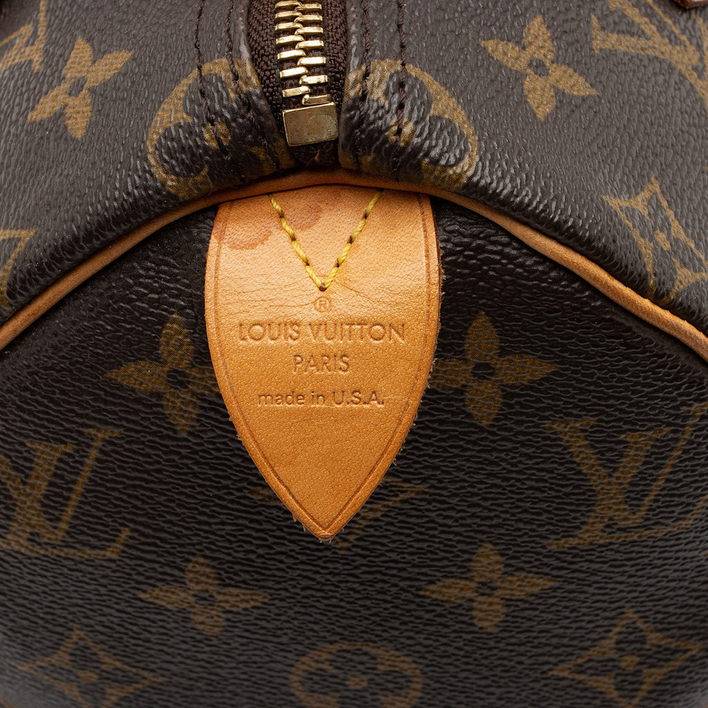 Louis Vuitton Monogram Canvas Speedy 25 Satchel (SHF-1NUxF3)