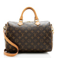 Louis Vuitton Monogram Canvas Speedy Bandouliere 30 Satchel (SHF-21089)