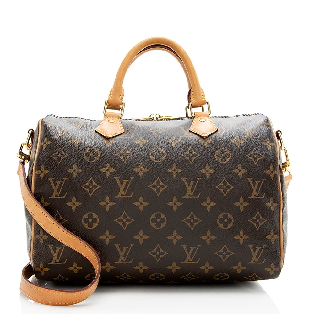 Louis Vuitton Monogram Canvas Speedy Bandouliere 30 Satchel (SHF-21089)