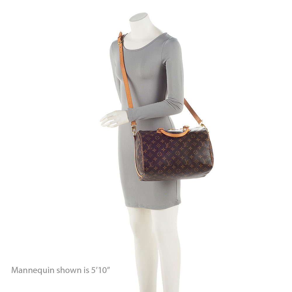 Louis Vuitton Monogram Canvas Speedy Bandouliere 30 Satchel (SHF-21089)