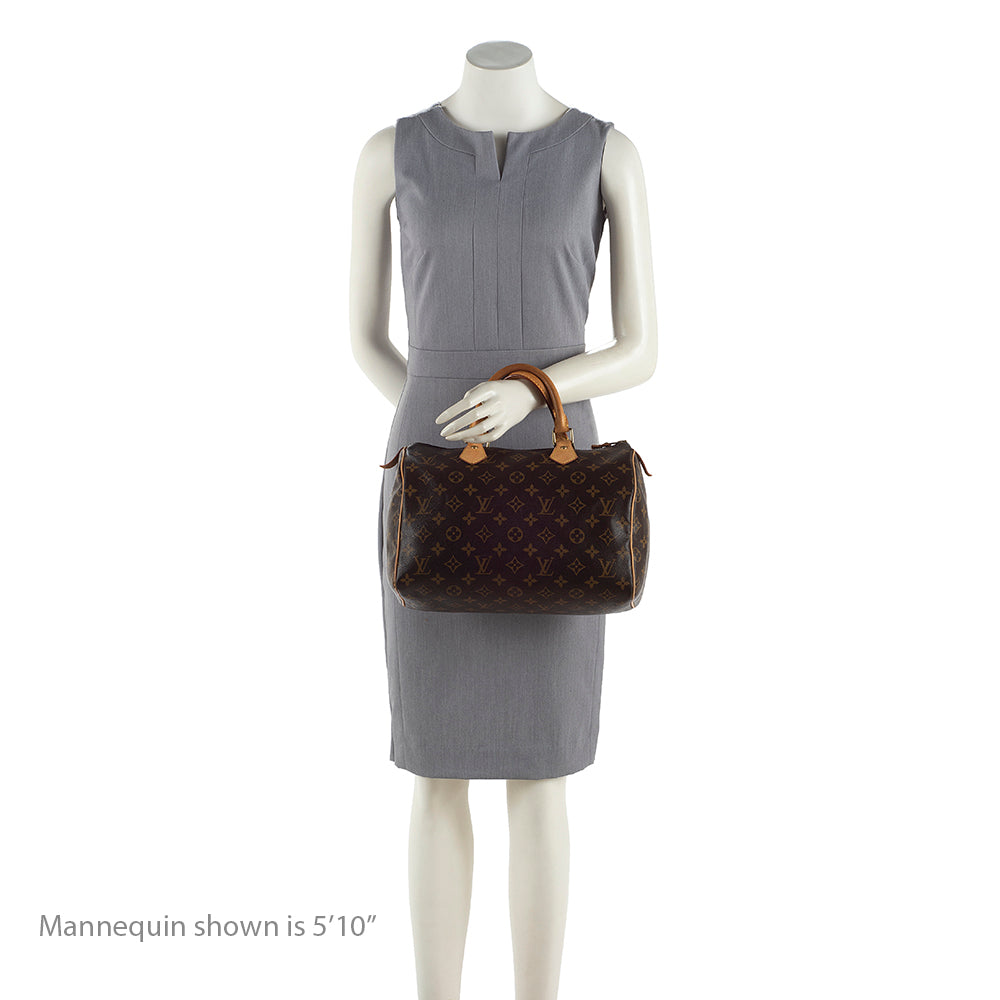 Louis Vuitton Monogram Canvas Speedy 30 Satchel - FINAL SALE (SHF-18813)