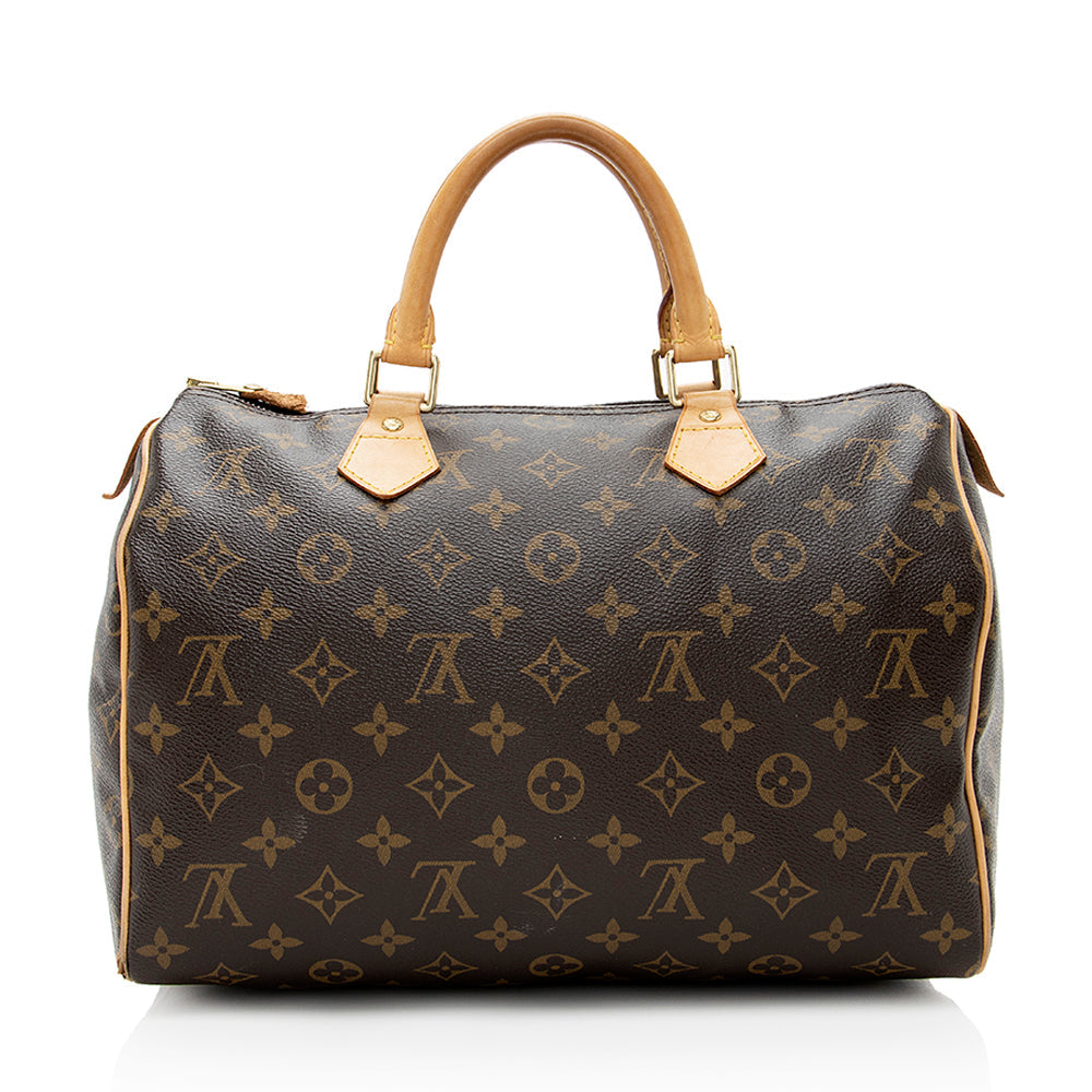Louis Vuitton Monogram Canvas Speedy 30 Satchel - FINAL SALE (SHF-18813)