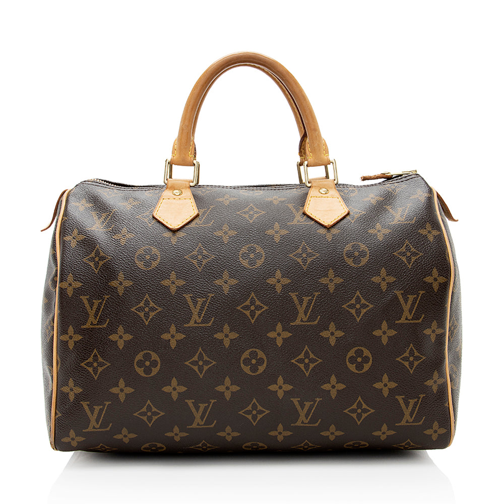 Louis Vuitton Monogram Canvas Speedy 30 Satchel - FINAL SALE (SHF-18813)