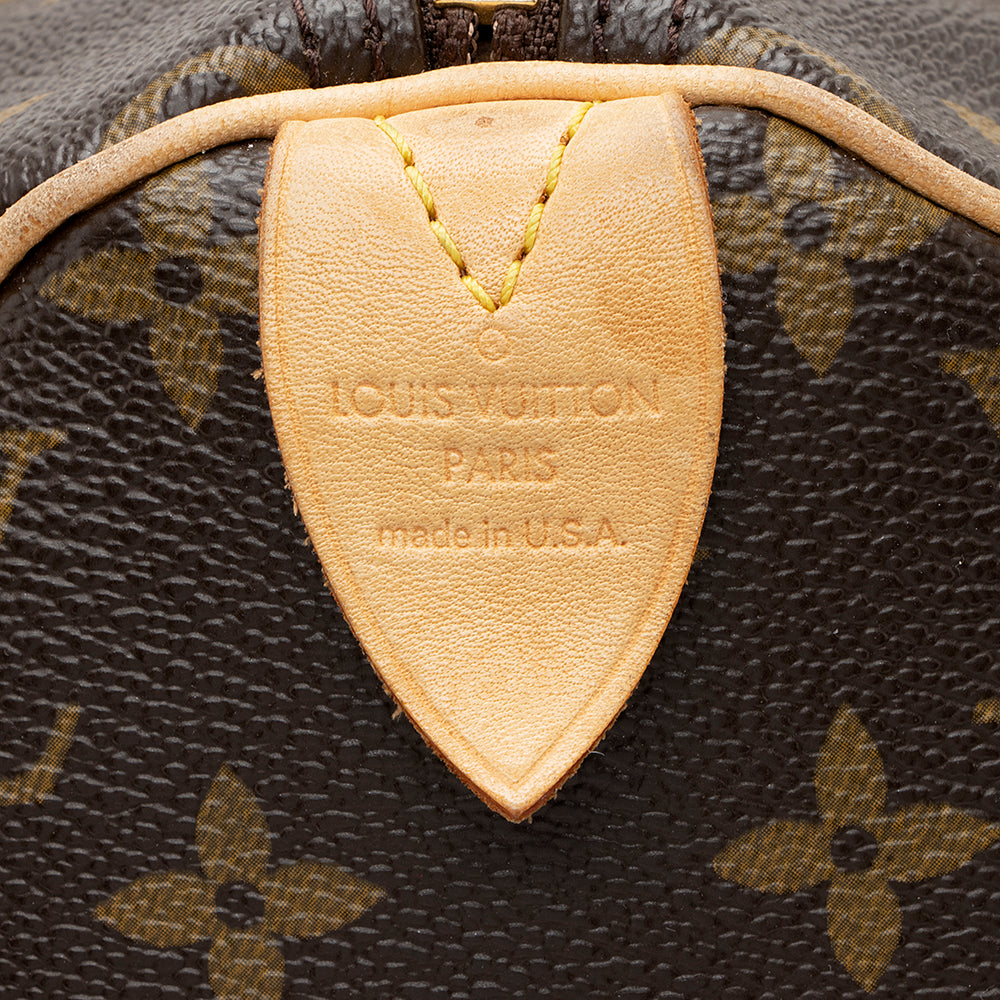 Louis Vuitton Monogram Canvas Speedy 30 Satchel - FINAL SALE (SHF-18813)