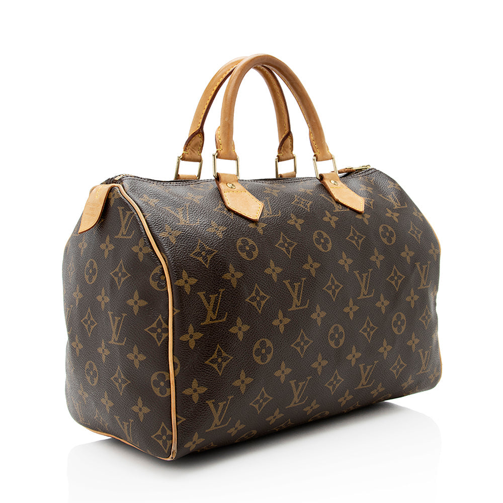 Louis Vuitton Monogram Canvas Speedy 30 Satchel - FINAL SALE (SHF-18813)