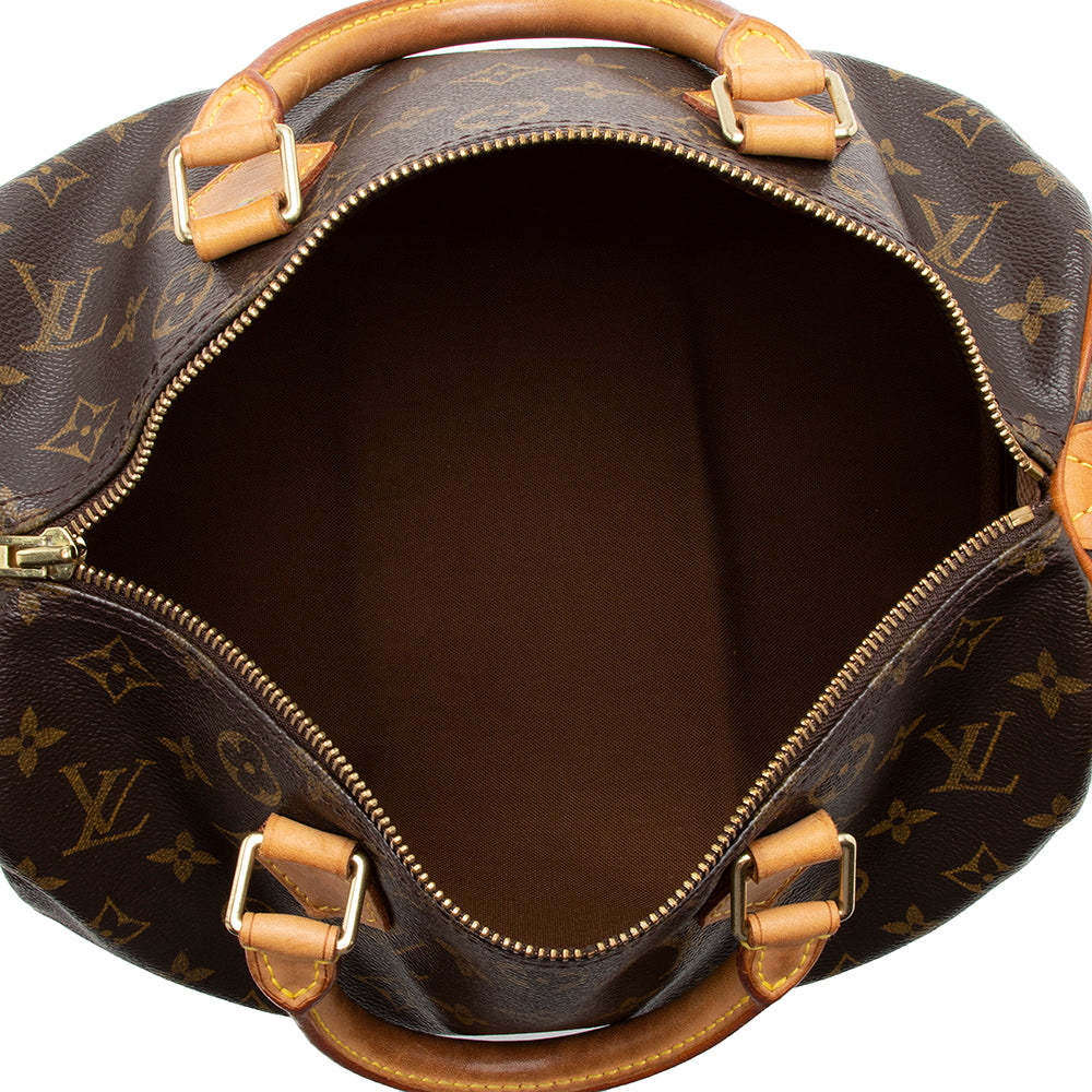 Louis Vuitton Monogram Canvas Speedy 30 Satchel (SHF-14234)
