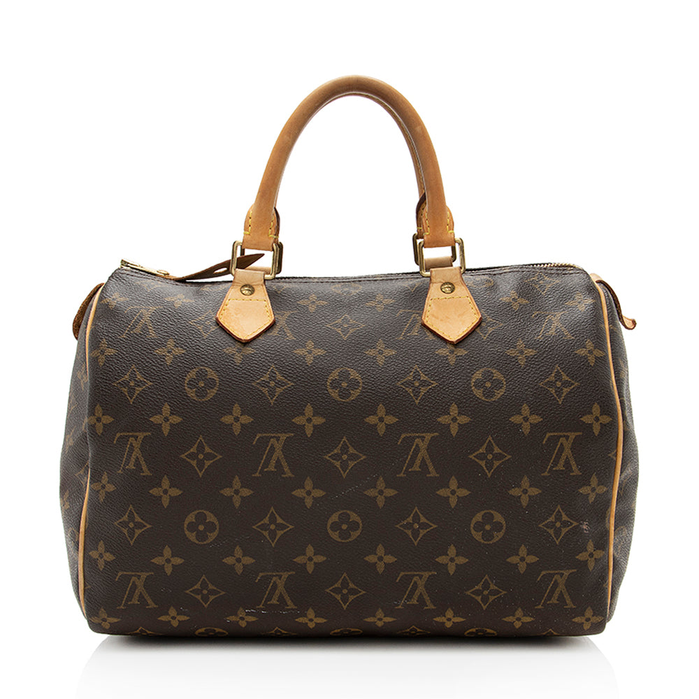 Louis Vuitton Monogram Canvas Speedy 30 Satchel (SHF-19307)