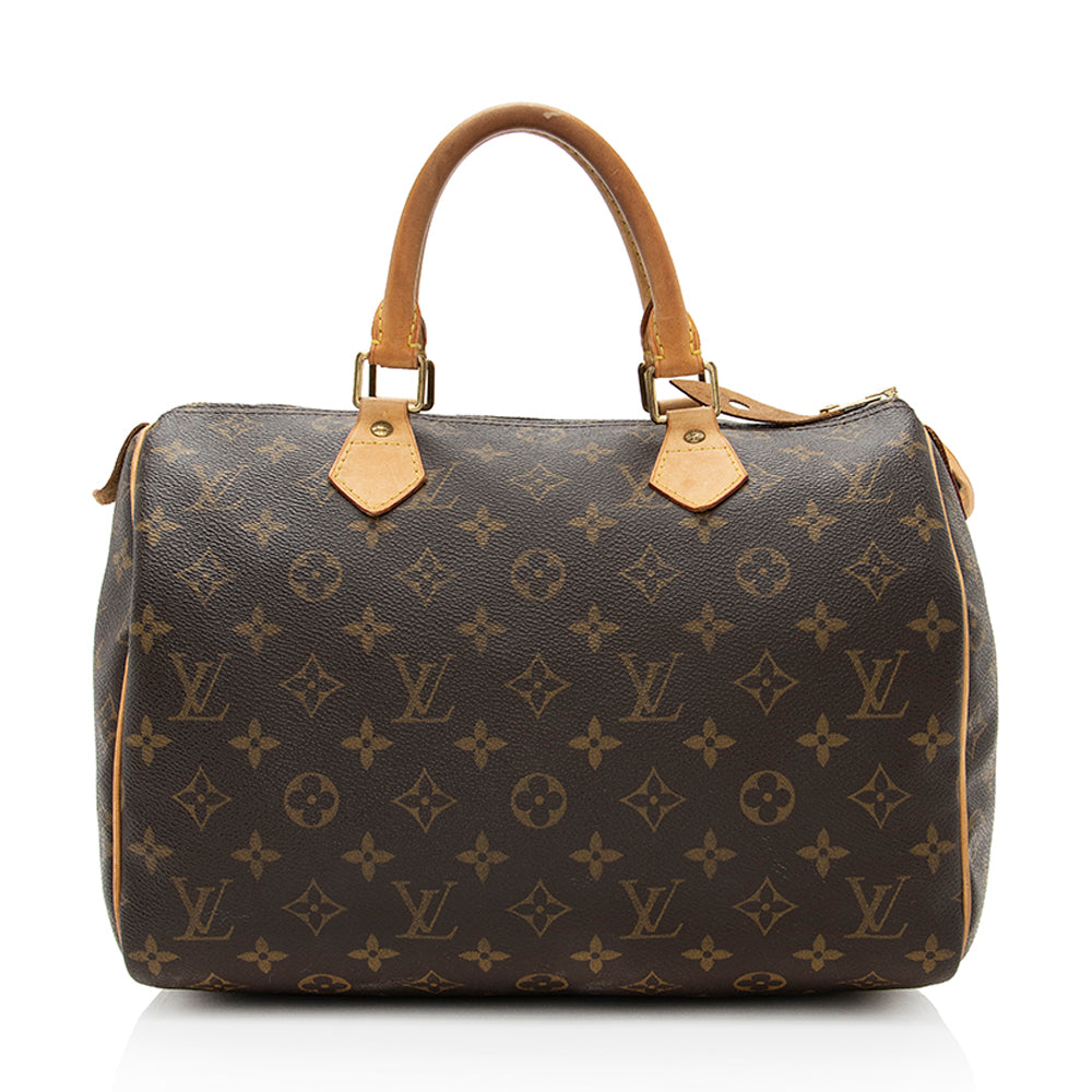 Louis Vuitton Monogram Canvas Speedy 30 Satchel (SHF-19307)