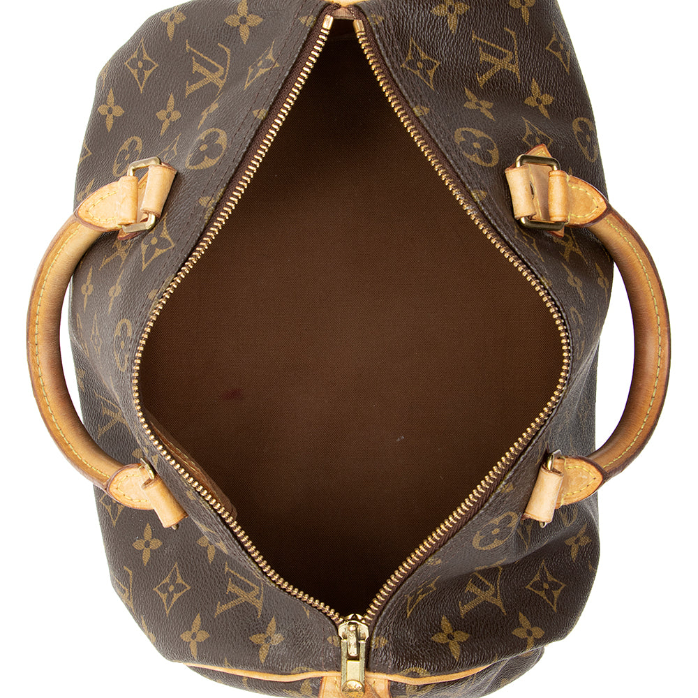 Louis Vuitton Monogram Canvas Speedy 30 Satchel (SHF-19307)