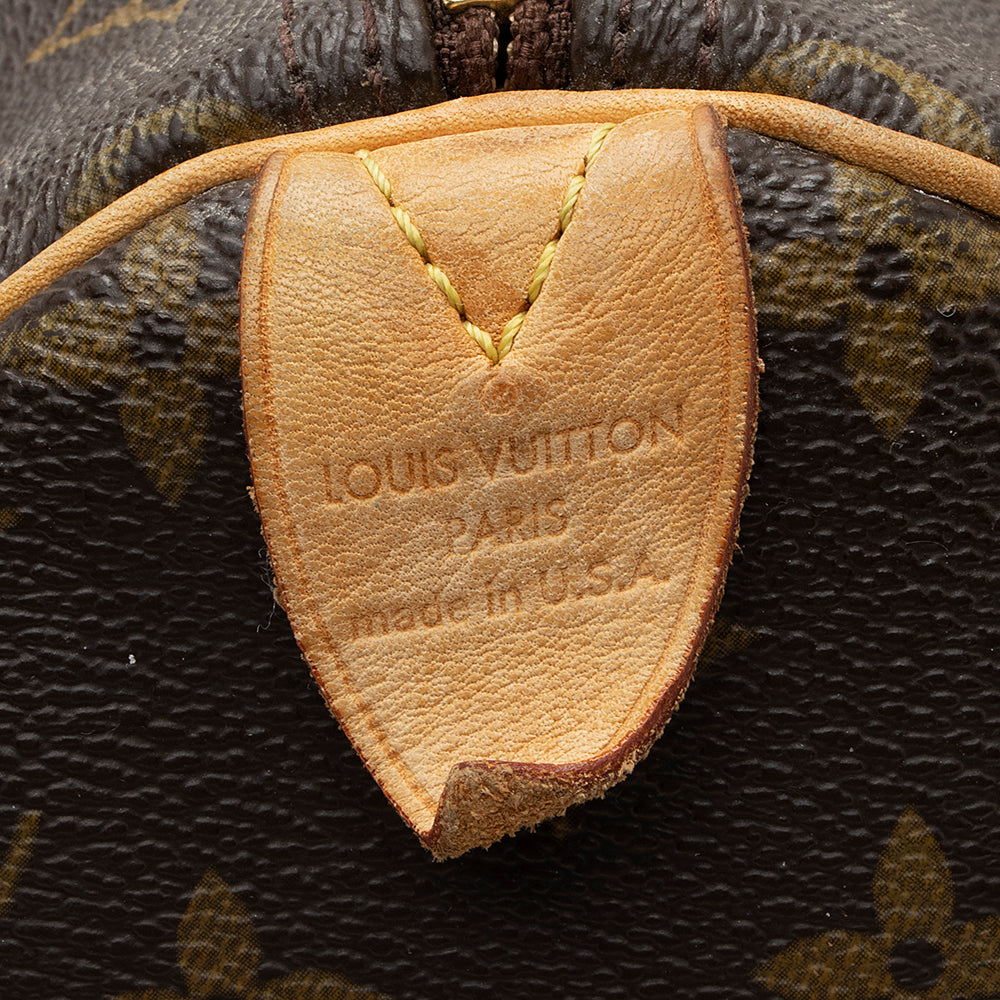 Louis Vuitton Monogram Canvas Speedy 30 Satchel (SHF-19307)