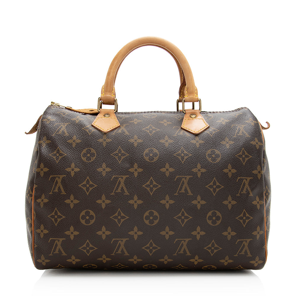 Louis Vuitton  Monogram Canvas Speedy 30 Satchel - FINAL SALE (SHF-20193)