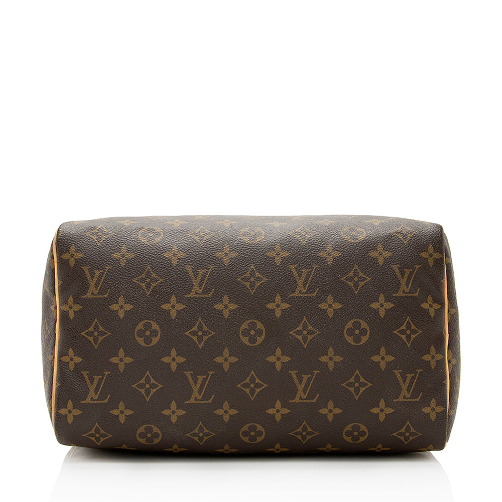 Louis Vuitton Monogram Canvas Speedy 30 Satchel (SHF-20854)