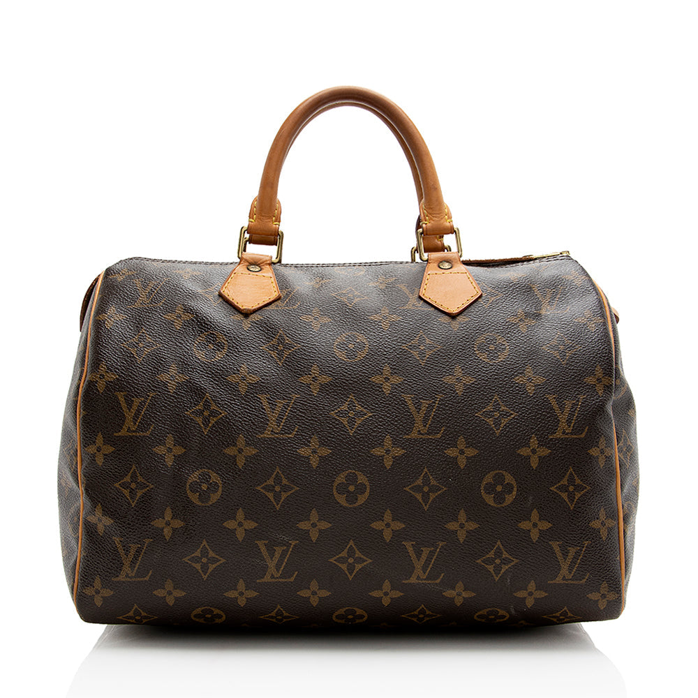 Louis Vuitton Monogram Canvas Speedy 30 Satchel (SHF-21420)