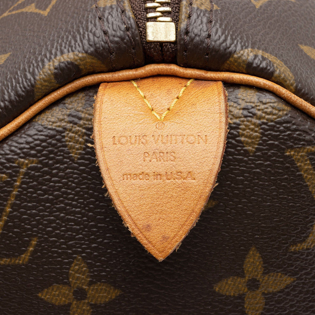 Louis Vuitton Monogram Canvas Speedy 30 Satchel (SHF-JxW6kN)