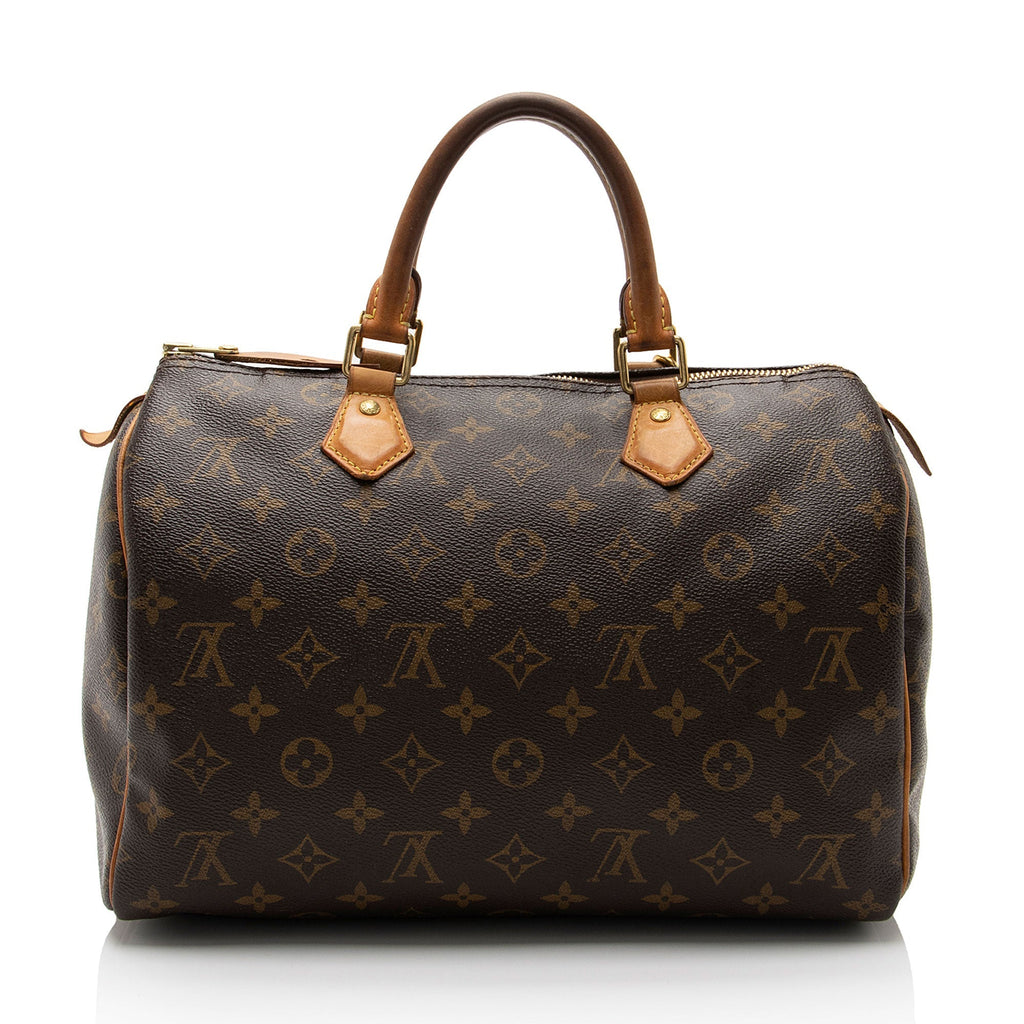 Louis Vuitton Monogram Canvas Speedy 30 Satchel (SHF-usMEGZ)