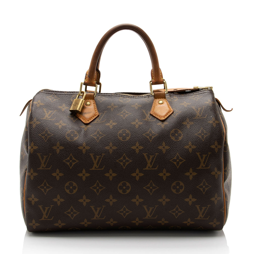 Louis Vuitton Monogram Canvas Speedy 30 Satchel (SHF-usMEGZ)