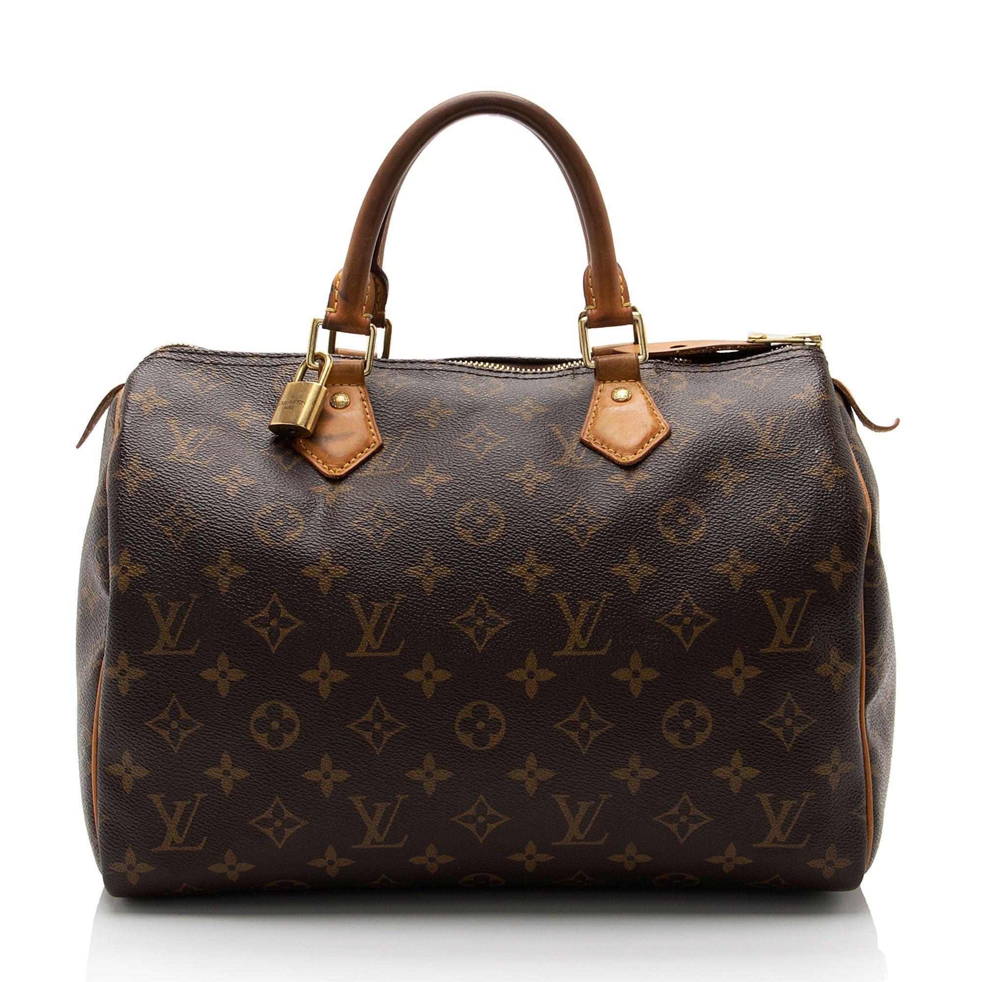 Louis Vuitton Monogram Canvas Speedy 30 Satchel (SHF-usMEGZ)
