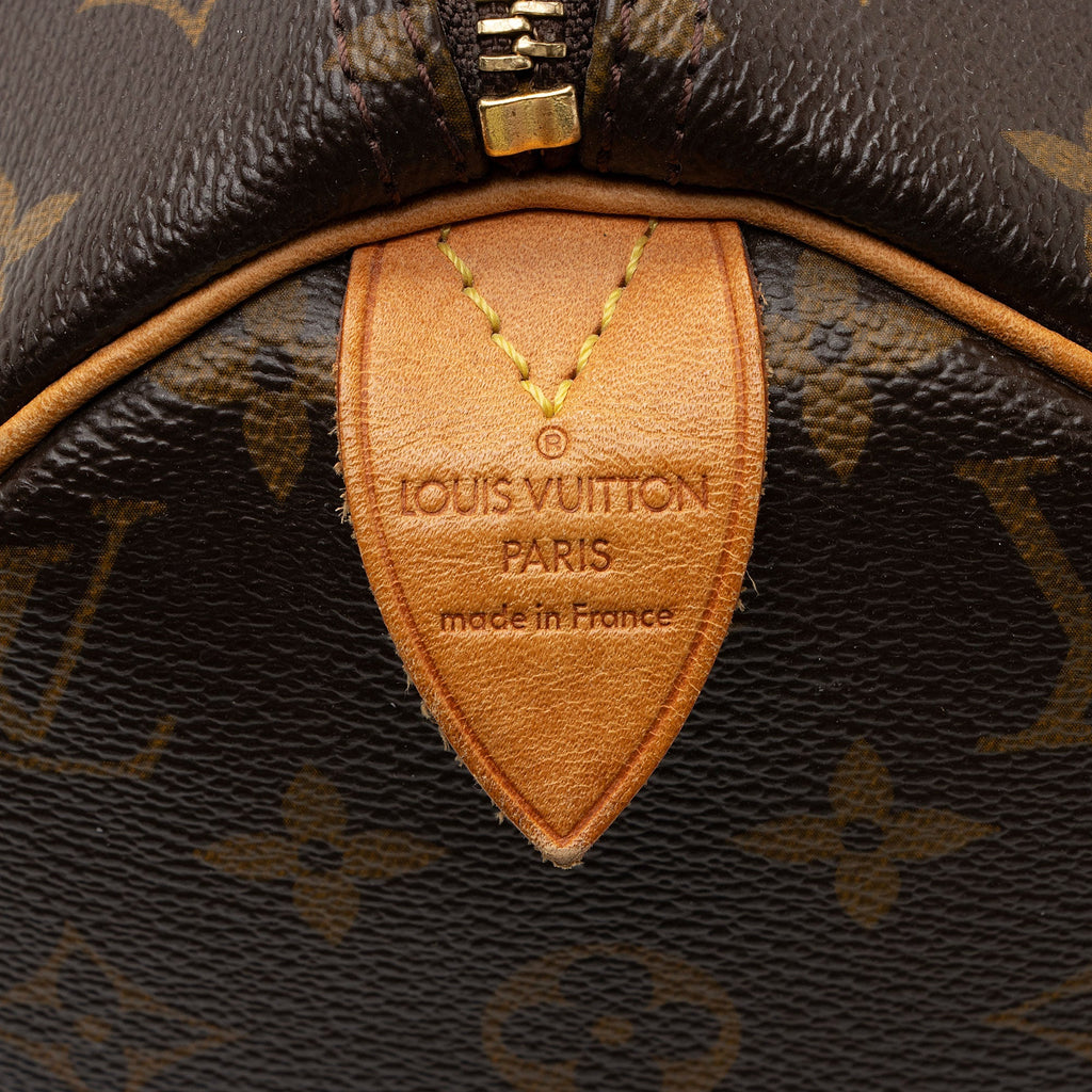 Louis Vuitton Monogram Canvas Speedy 30 Satchel (SHF-D4HONV)