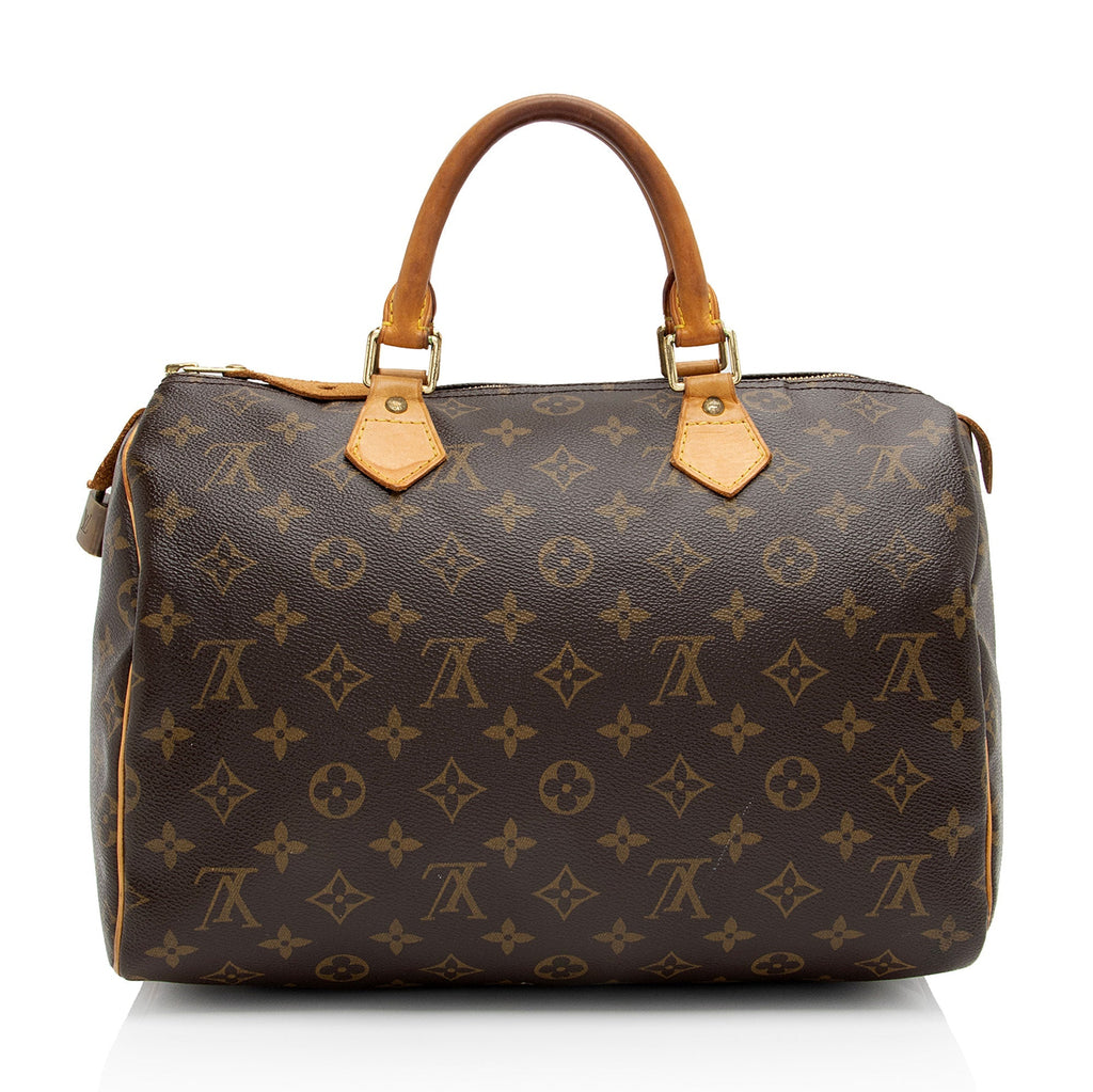 Louis Vuitton Monogram Canvas Speedy 30 Satchel (SHF-o8aWZx)