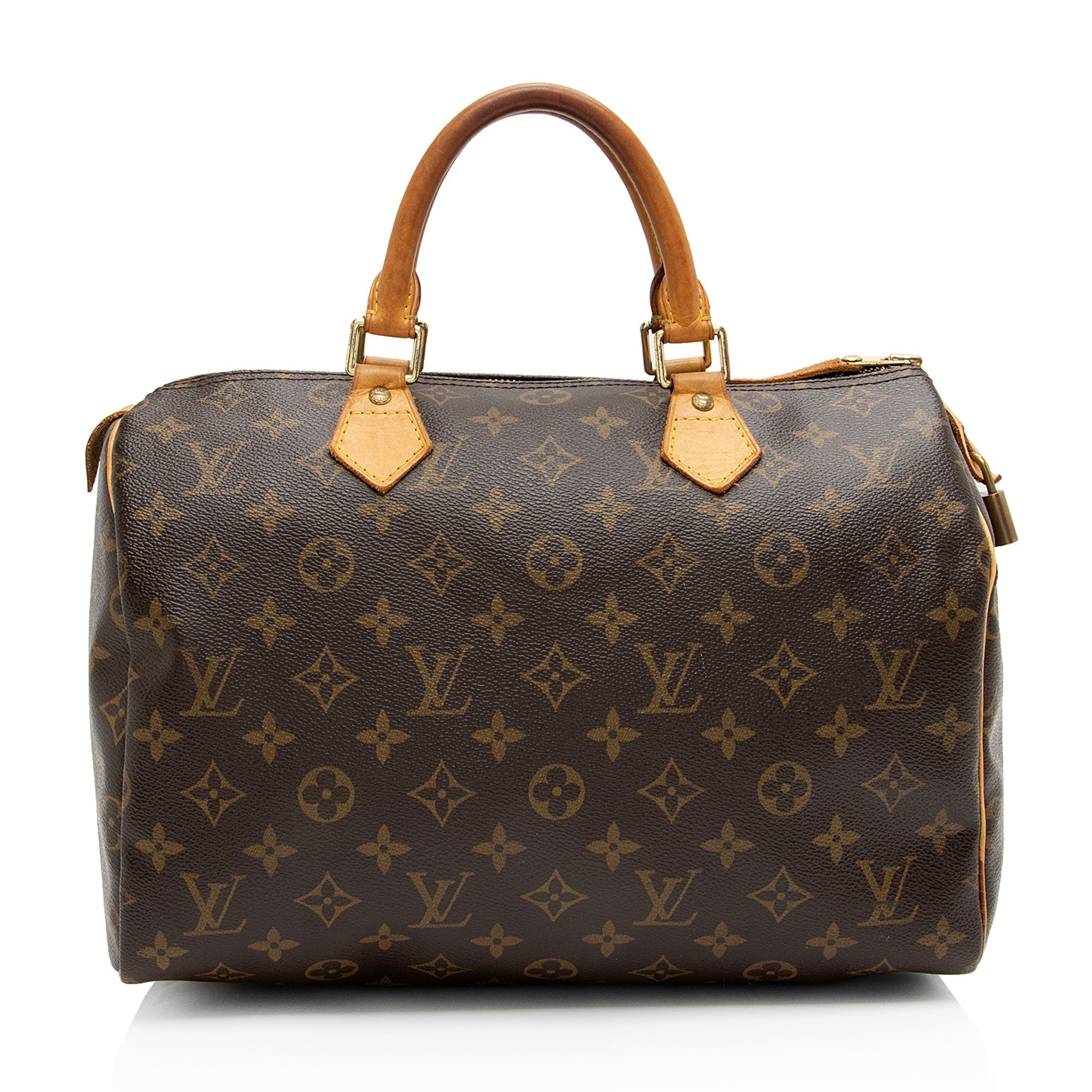 Louis Vuitton Monogram Canvas Speedy 30 Satchel (SHF-o8aWZx)