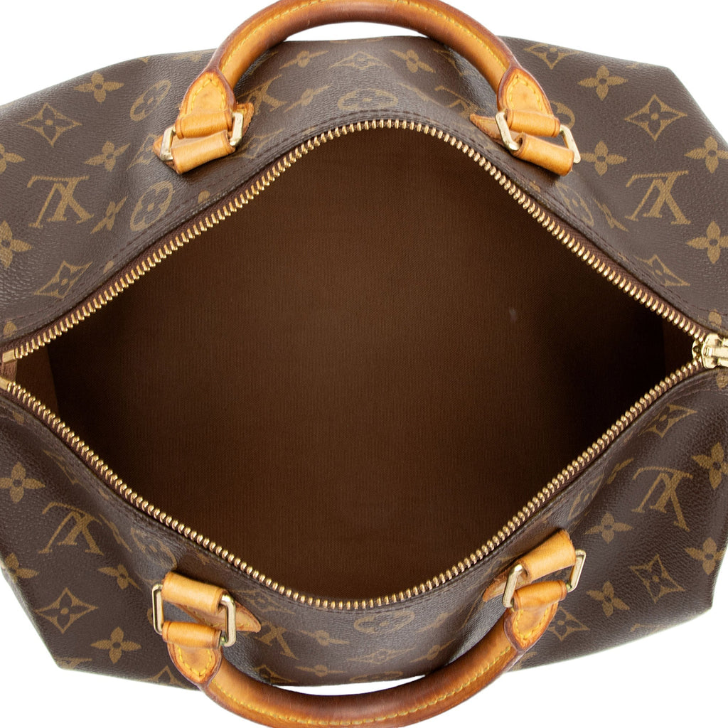 Louis Vuitton Monogram Canvas Speedy 30 Satchel (SHF-o8aWZx)