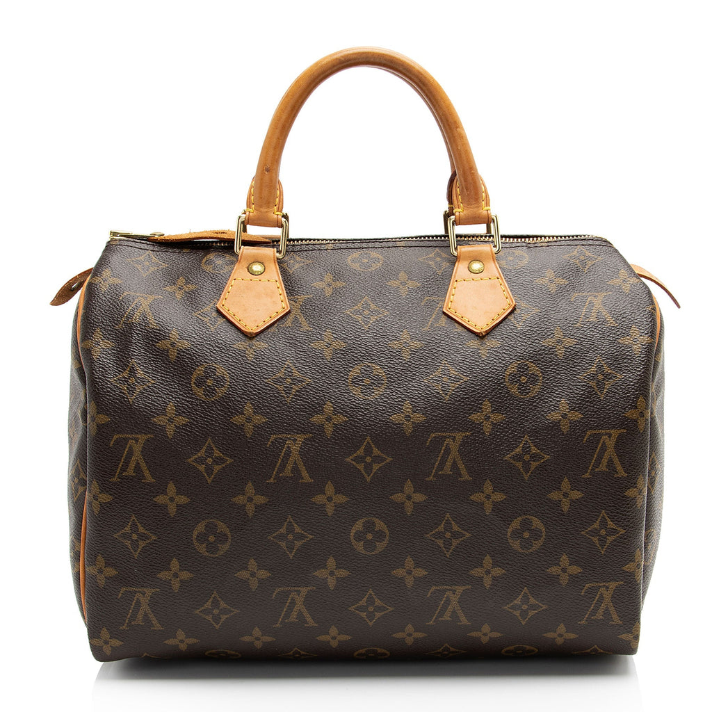 Louis Vuitton Monogram Canvas Speedy 30 Satchel (SHF-ru909w)