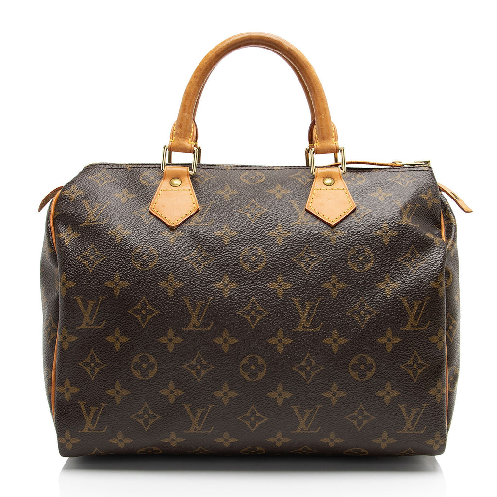 Louis Vuitton Monogram Canvas Speedy 30 Satchel (SHF-ru909w)