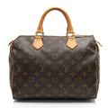 Louis Vuitton Monogram Canvas Speedy 30 Satchel (SHF-ru909w)