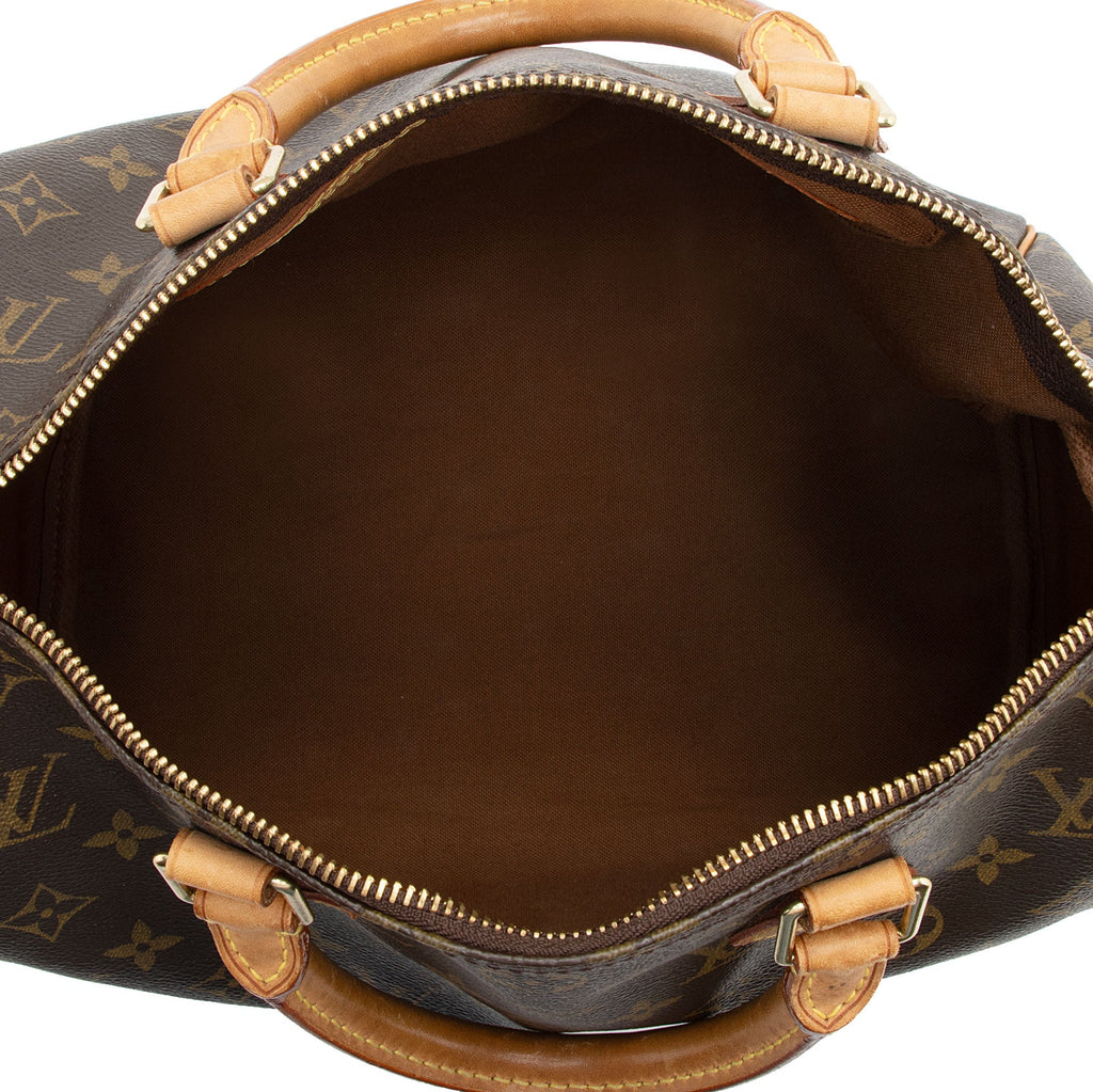 Louis Vuitton Monogram Canvas Speedy 30 Satchel (SHF-ru909w)