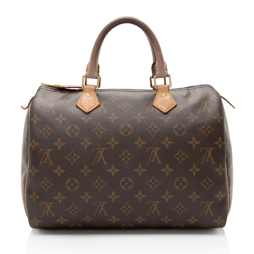 Louis Vuitton Monogram Canvas Speedy 30 Satchel (SHF-w8aaxC)