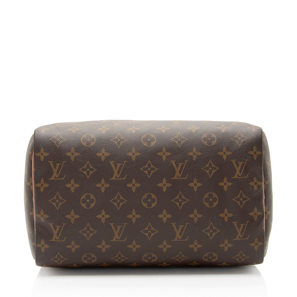 Louis Vuitton Monogram Canvas Speedy 30 Satchel (SHF-w8aaxC)