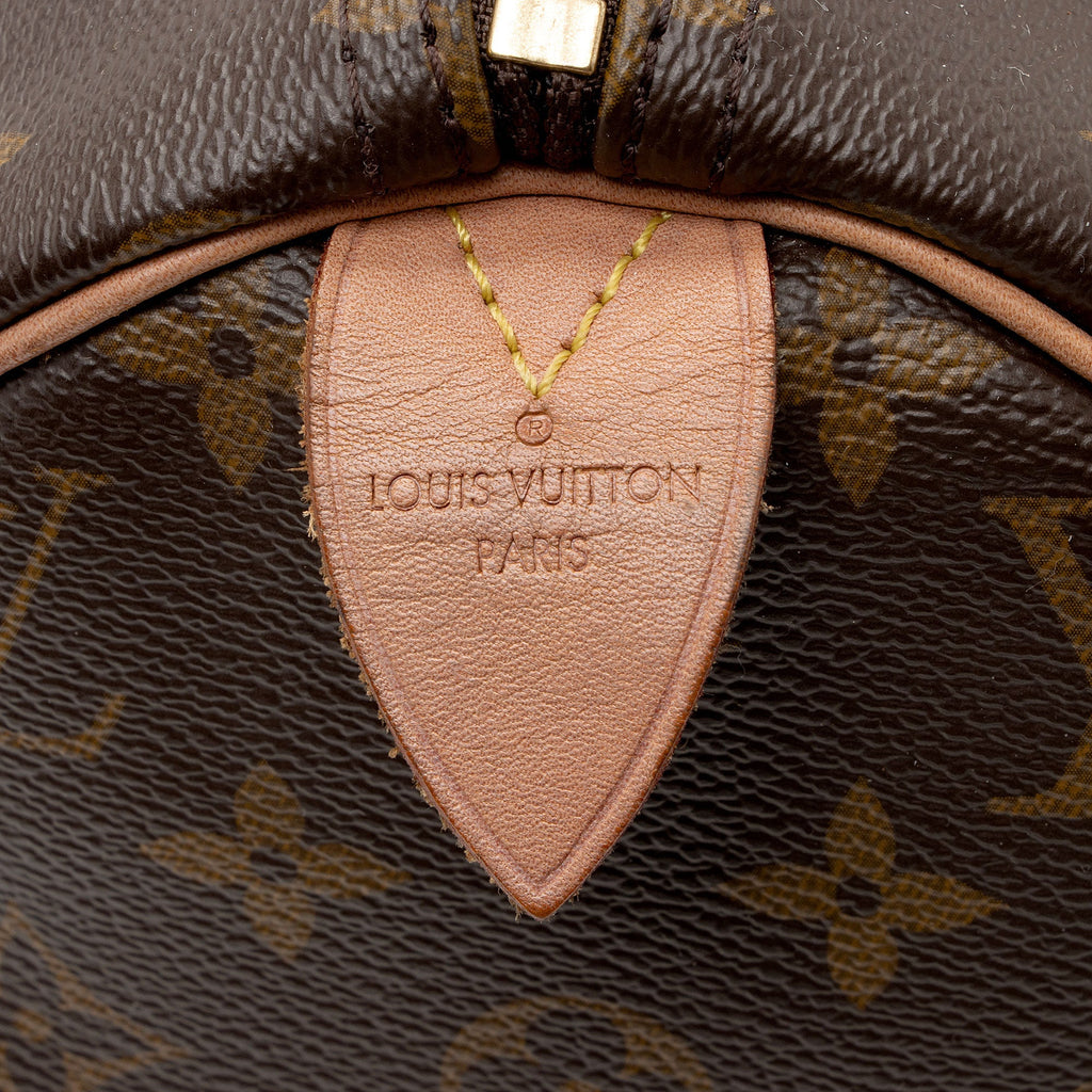 Louis Vuitton Monogram Canvas Speedy 30 Satchel (SHF-w8aaxC)