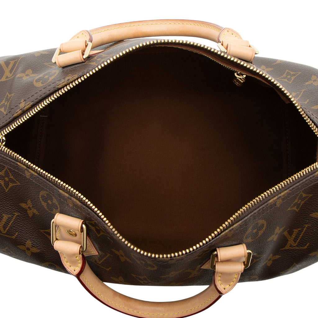 Louis Vuitton Monogram Canvas Speedy 30 Satchel (SHF-FEwSl3)