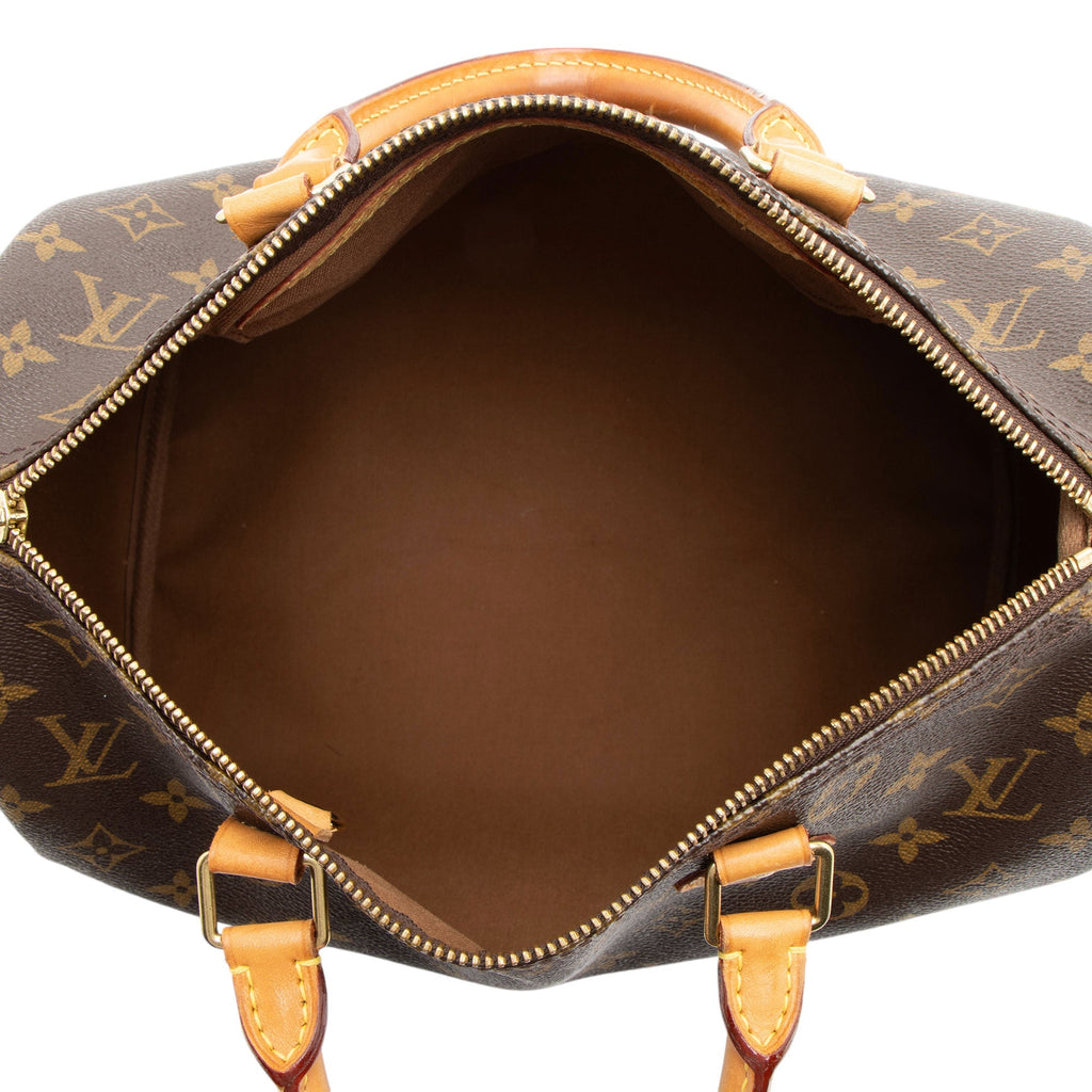 Louis Vuitton Monogram Canvas Speedy 30 Satchel (SHF-Y6nBhs)