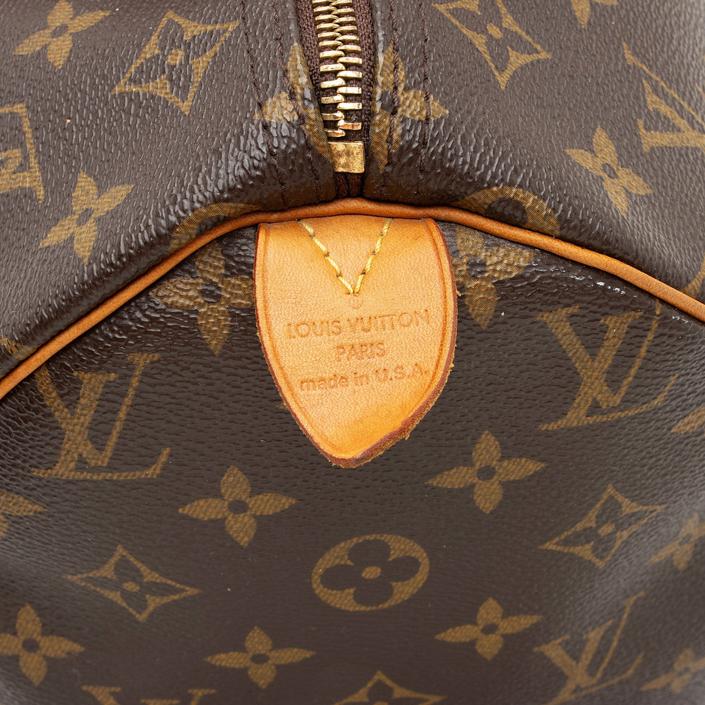 Louis Vuitton Monogram Canvas Speedy 30 Satchel (SHF-xGja6B)